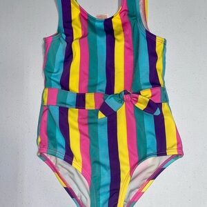 Cat & Jack Girls Striped Swimsuit/One Piece (4T/Toddler)